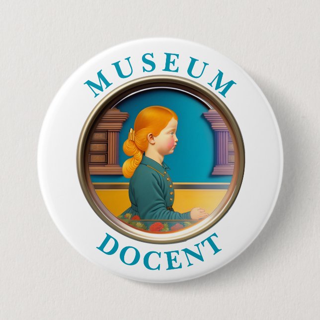 Museum Docent Button (Front)