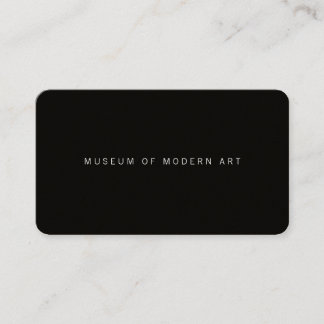 Museum Minimal Center Front and Back Two Business Card