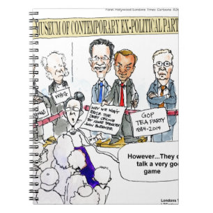 Museum Of Ex Political Parties Funny Gifts & Tees Notebook