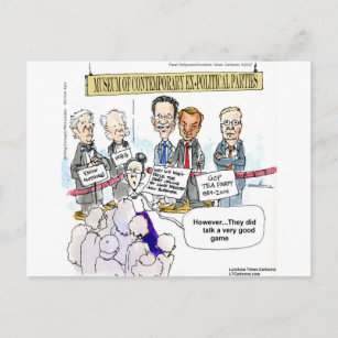 Museum Of Ex Political Parties Funny Gifts & Tees Postcard