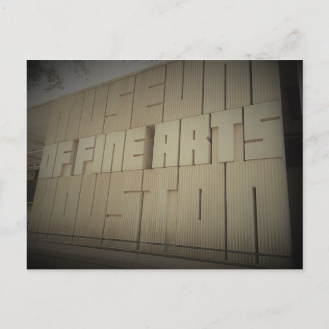 Museum of Fine Arts Houston TX Travel Postcard (Front)