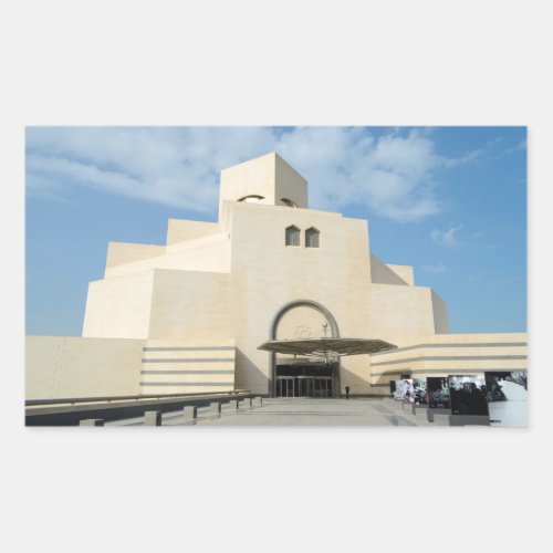 Museum of Islamic Arts Qatar rectangular sticker