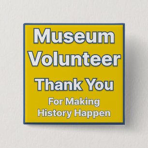 Museum Volunteer Button