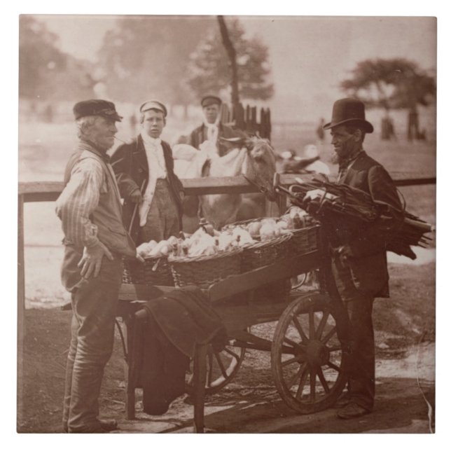 Mush Faker and Ginger Beer Maker, from 'Street Lif Ceramic Tile (Front)