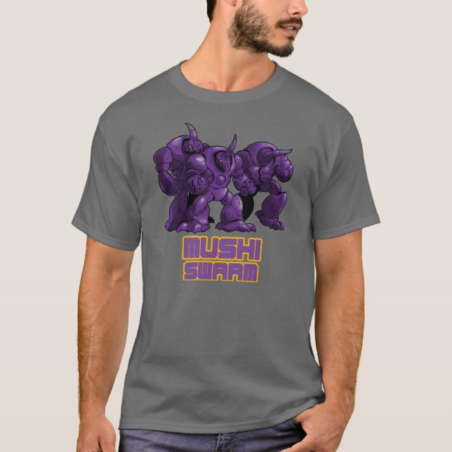 Mushi Swarm Purple T-Shirt (Front)