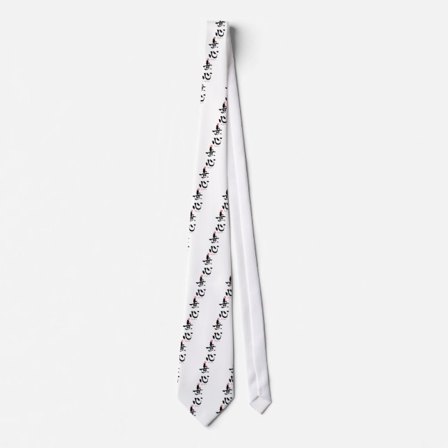 Mushin' KANJI (Budo terms) Neck Tie (Front)