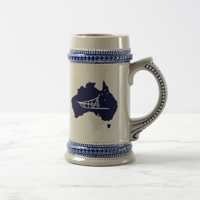 Mushing Down Under Beer Stein (Right)