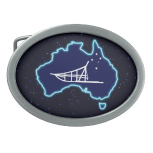 Mushing Down Under Belt Buckle
