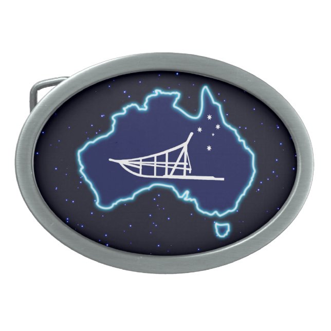 Mushing Down Under Belt Buckle (Front)