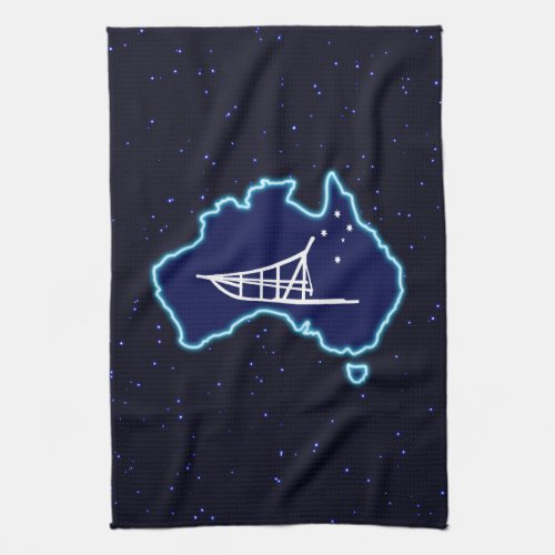 Mushing Down Under Kitchen Towel