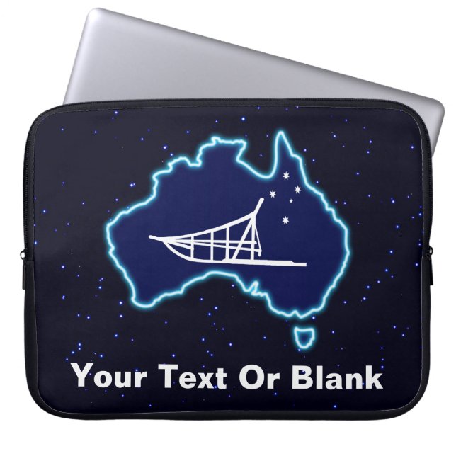 Mushing Down Under Laptop Sleeve (Front)