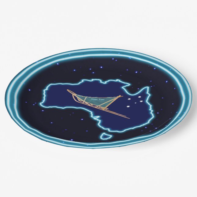 Mushing Down Under Paper Plates (Angled)