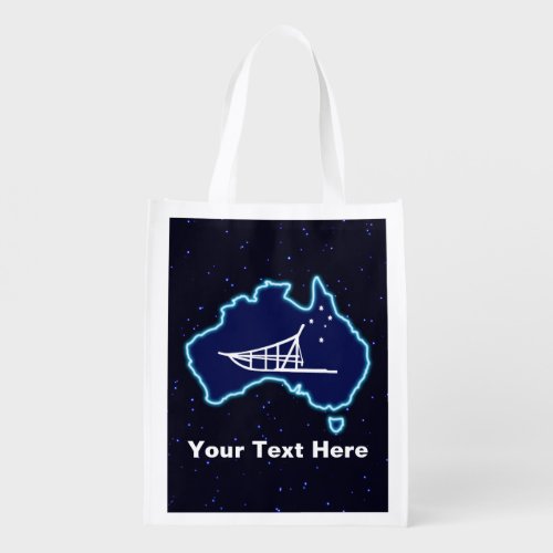 Mushing Down Under Reusable Grocery Bag