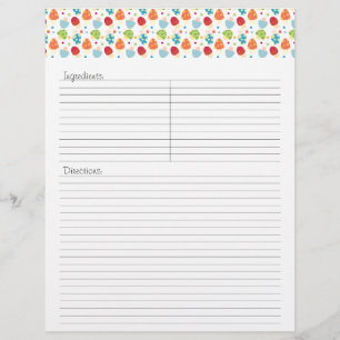 Mushroms  Recipe Letterhead