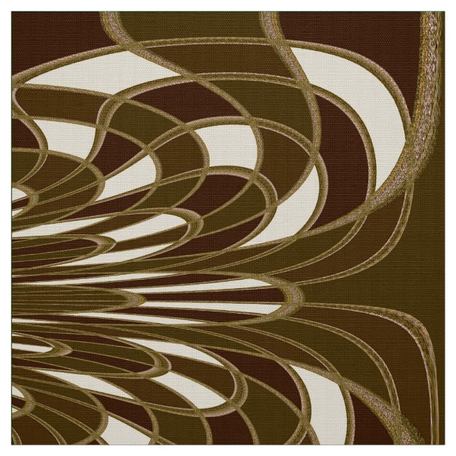 Mushroom, Abstract - Brown - Fabric (Swatch)