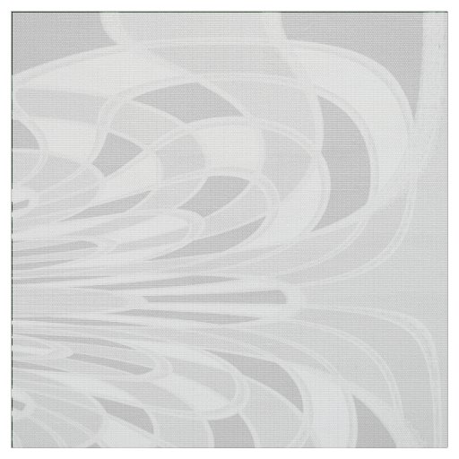 Mushroom, Abstract - White - Fabric