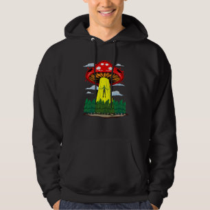 Mushroom Alien Alien Abduction UFO Believers Women Hoodie