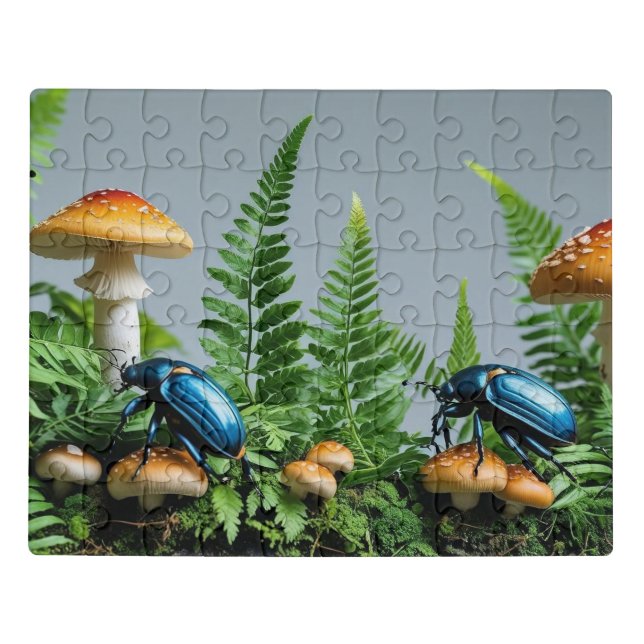 Mushroom and Beetles Jigsaw Puzzle (Puzzle Horizontal)
