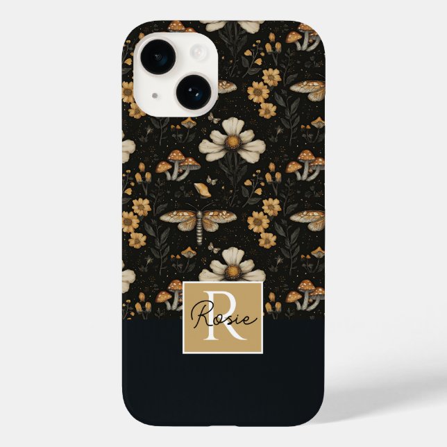 Mushroom and Flowers Fall pattern  Case-Mate iPhone Case (Back)