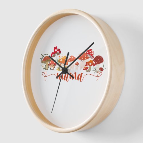 Mushroom and Happy mothers day Clock