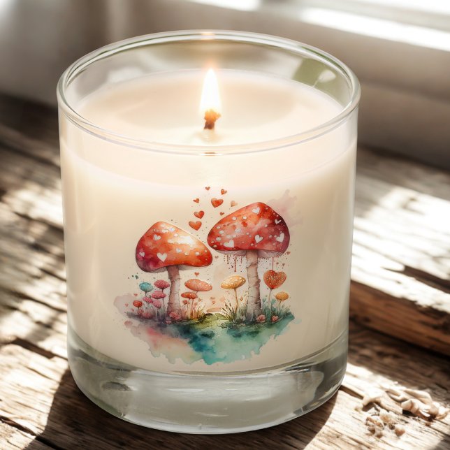 Mushroom and Heart Scented Candle (Creator Uploaded)