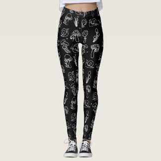 Mushroom and Snails Leggings