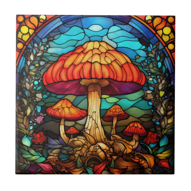 Mushroom Art Tile (Front)