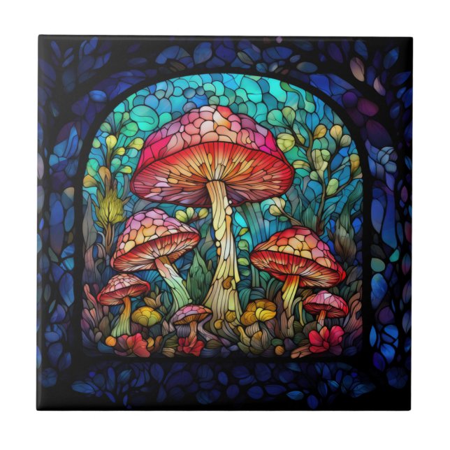 Mushroom Art Tile (Front)
