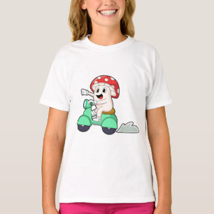 Mushroom as Biker with Scooter.PNG T-Shirt