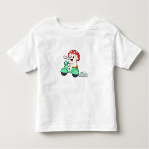 Mushroom as Biker with Scooter.PNG Toddler T-shirt