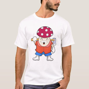 Mushroom as Farmer with Ax T-Shirt