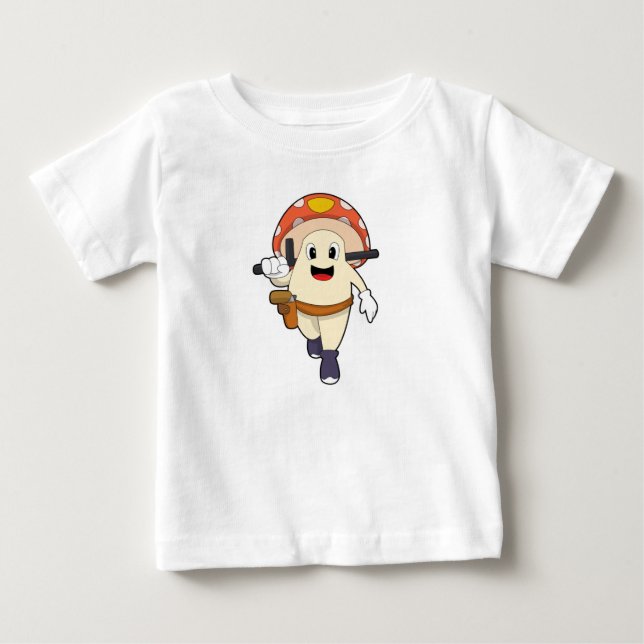 Mushroom as Police officer at Police Baby T-Shirt (Front)