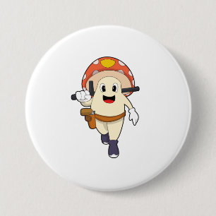 Mushroom as Police officer at Police Button