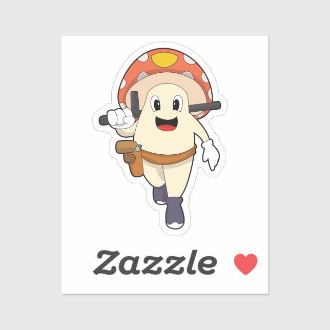 Mushroom as Police officer at Police Sticker (Sheet)