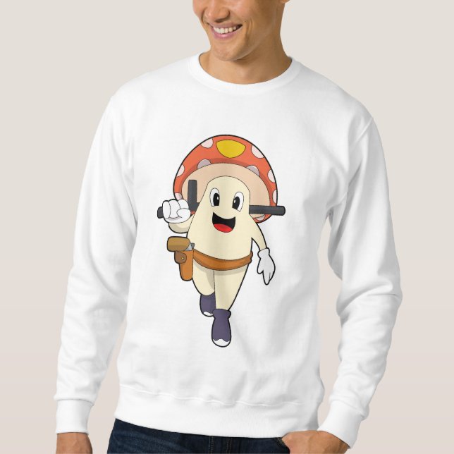 Mushroom as Police officer at Police Sweatshirt (Front)
