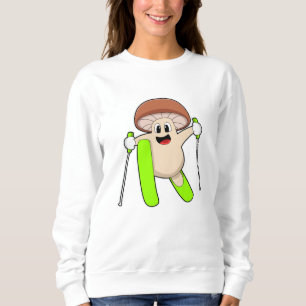 Mushroom as Skier with Ski Sweatshirt