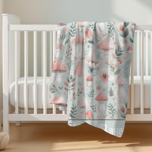 Mushroom Baby Blanket