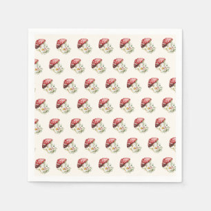 Mushroom Baby Shower Napkins