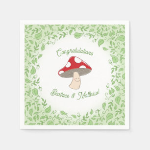 Mushroom Baby Shower Napkins