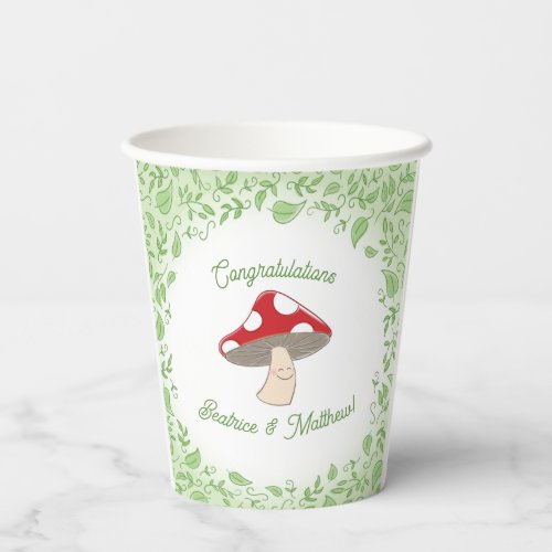 Mushroom Baby Shower Paper Cups