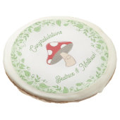 Mushroom Baby Shower Sugar Cookie (Angled)
