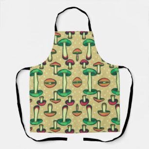 Mushroom Background Apron