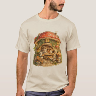 Mushroom Bakery | Whimsical Woodland Cottagecore T-Shirt