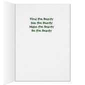 Mushroom Beauty Poem Card (Inside (Right))