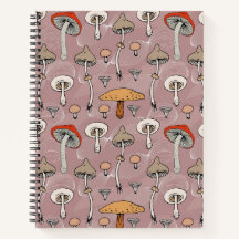 Mushroom Botanical Pattern
