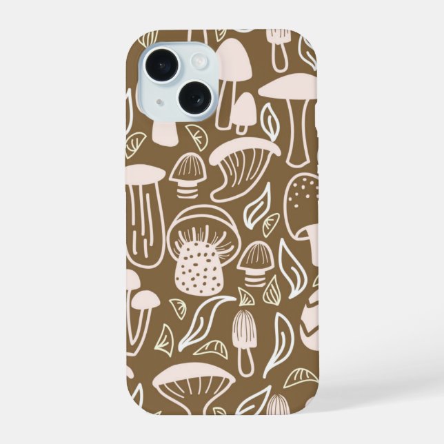 Mushroom Brown Iphone Case (Back)