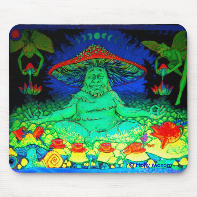 Mushroom Buddah Mousepad (Front)