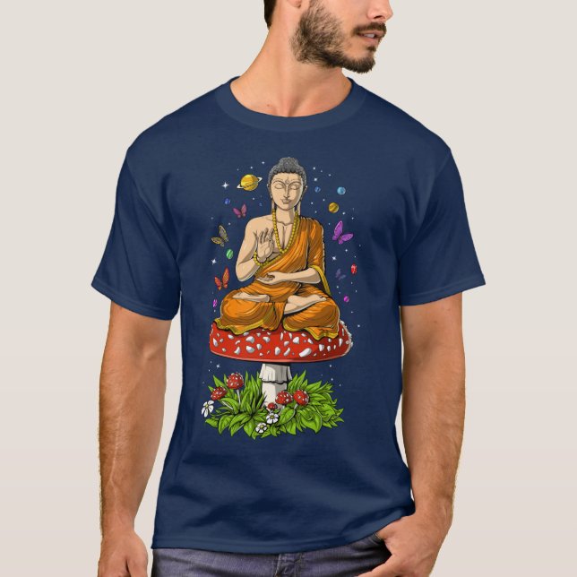 Mushroom Buddha boy T-Shirt (Front)