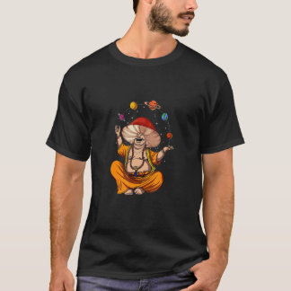 Mushroom Buddha Zen Yoga Meditation Psychedelic Hi T-Shirt