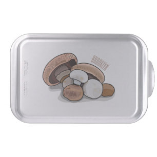 Mushroom cartoon illustration cake pan